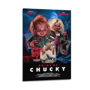 Bride of Chucky Canvas Painting Oil Painting Wall Art Canvas Poster Decorative Painting Corridor Decoration Home Ornaments Photo