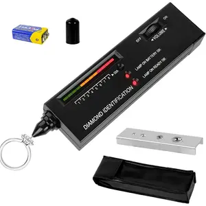 High Accuracy Diamond Tester Pen, Gemstone Identification Tool for Jewelers, Portable Gem Detector with Light & Beep Prompt