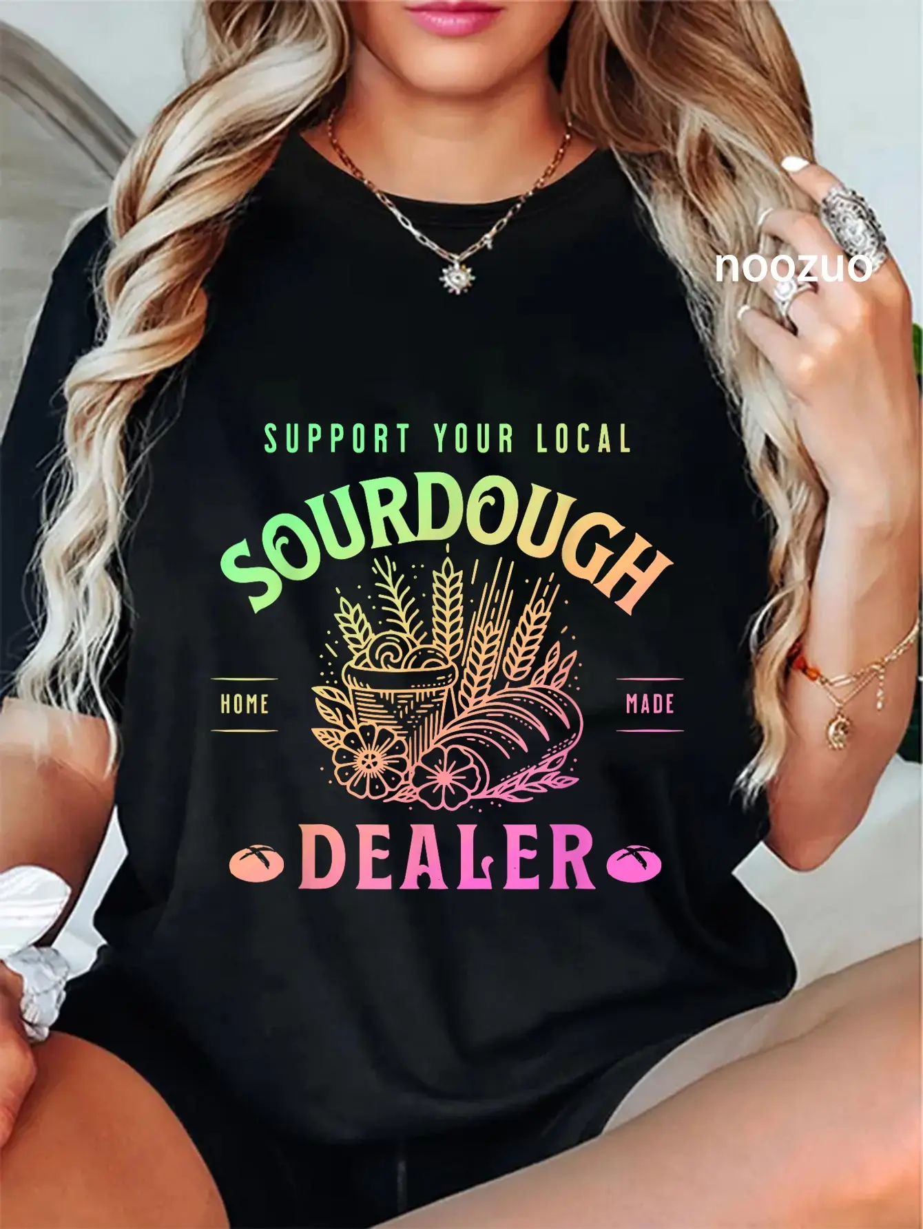 100% Cotton Support Your Local Sourdough Home Made Dealer Quote T-Shirt