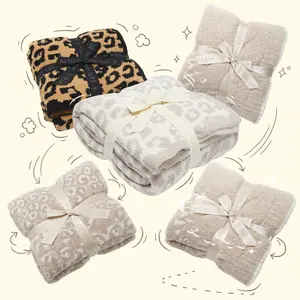 Barefoot Dreams CozyChic Leopard Pattern Throw Blanket 72"x54" Plush Ultra Soft Microfiber for Holiday Gifting or Everyday Comfort Durable Wrinkle Resistant 100% Polyester