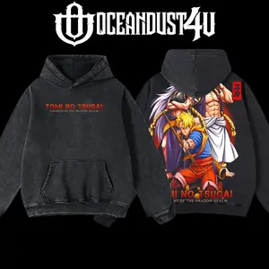 OceanDust4U Yomi no Tsugai: Daemons of the Shadow Realm Men's Classic Cotton Hoodie & T-Shirt - Retro Street Style, Love-Inspired Seamless Anime