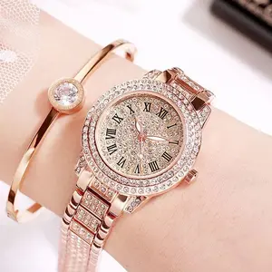 Bendian Watch Cornucopia Watch Full Diamond Luxury Watch Women's Gypsy Star Steel Chain Watch Small Dial Watch Women