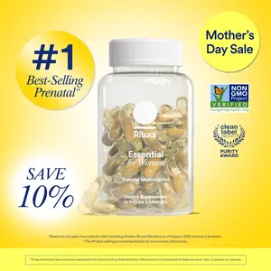 Ritual Prenatal Multivitamin for Women - Key Essential Vitamins and Minerals to Support Mom and Baby During Pregnancy* - Folate, Choline, Omega-3 DHA, Iron - Vegan - 60 Capsules - 30 Servings