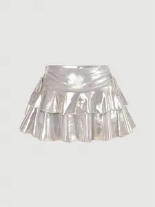 Festival New Arrival! Women's Drawstring Bowknot Side Design Slim Short Mini Skirt Trendy and sultry, this showstopping mini skirt is your go-to pick for every occasion