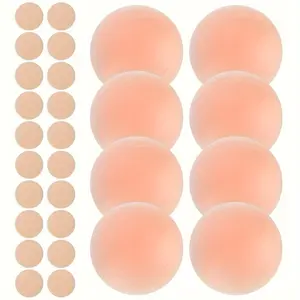 4 Pairs Reusable Sticky Silicone Nip Covers with 20pcs Chest Stickers for Women Lingerie  Accessories