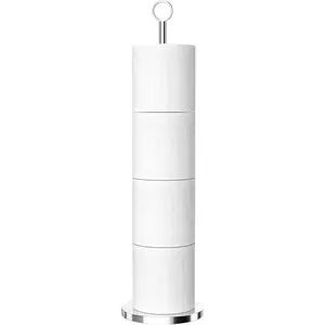 Toilet paper holder (with reserve function), independent toilet paper storage rack, stainless steel toilet paper holder, used for backup roll storage in bathrooms and bathrooms
