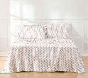 Lush Decor Prisha Floral Sheet Set Peach 6Pc Set Full