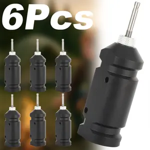 6Pcs Eco-Friendly Security Tripwire Reusable 360° Alarm Device for Camping Farm & Wilderness Protection Black Alarm System