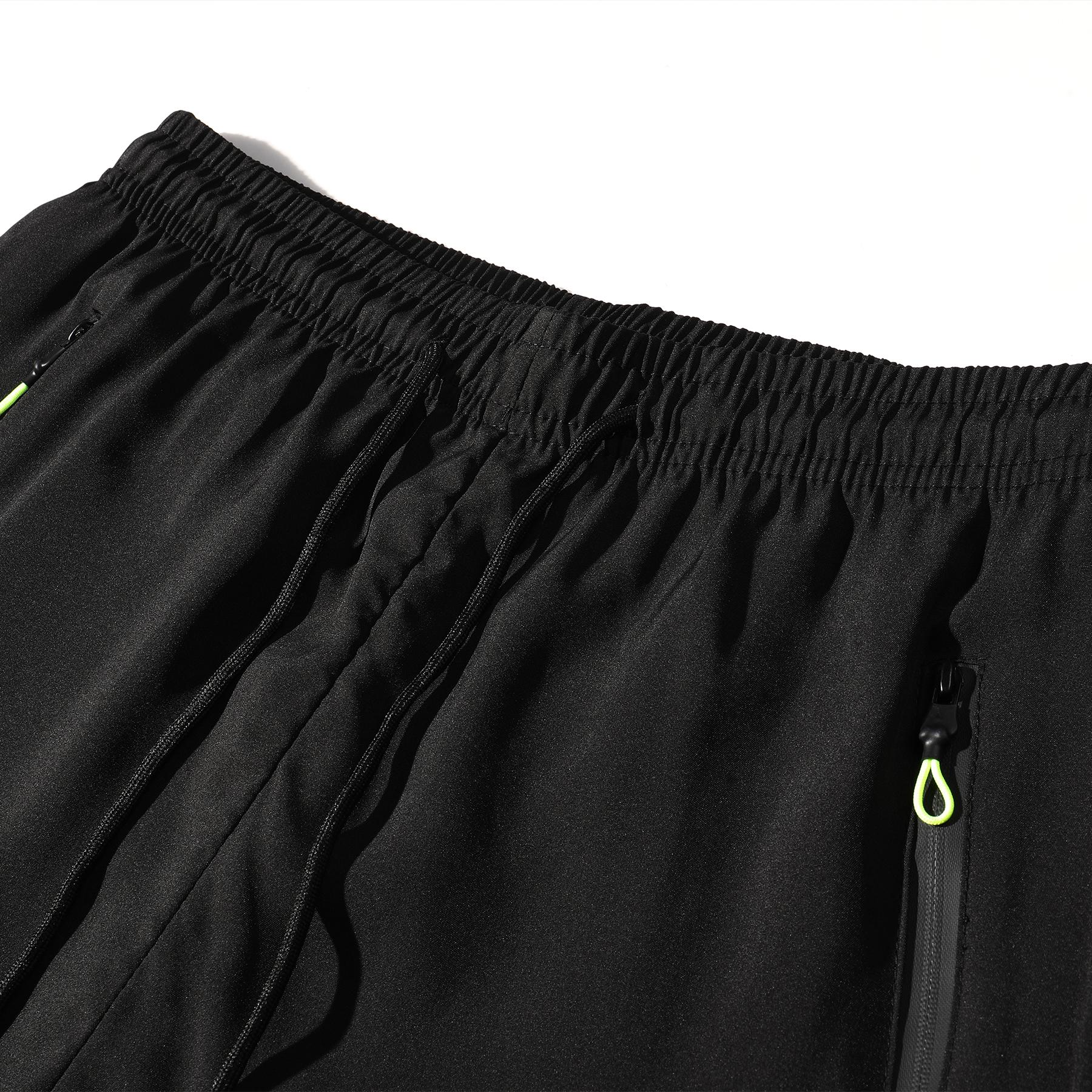 Men's 1 Pack Athletic Running Shorts Quick Dry Moisture Wicking Lightweight Breathable Gym Workout Shorts with Zipper Pockets Stretchy Elastic Waist for Jogging Hiking Outdoor Sports Training Casual Daily Wear Active Performance