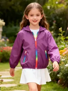 Solid Color Hooded Jacket, Casual Long Sleeve Zipper Coat, Breathable Lightweight Fabric, Ideal for Daily Wear and Outdoor Activities