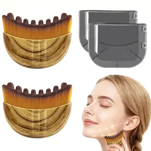 Portable Lymphatic Contour Face Brush, Multifunctional Chin Lymphatic Drainage Face Brush with Face Shaping Tool, New Lymphatic Contour Face Brush, Facial Lymphatic Drainage Massager, Ergonomic Design