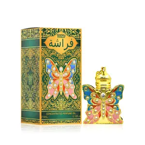 Tonfly Colorful Butterfly Floral Perfume Oil 3ML Alcohol-Free Single Box, Arabic Style Fragrance, Liquid Form, Arabian Fragrance, No Flammable Liquids