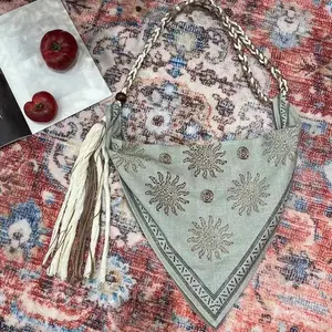 New Bohemian Style Fringe Linen Rope Woven Handbag – Crossbody & Shoulder Bag for Women