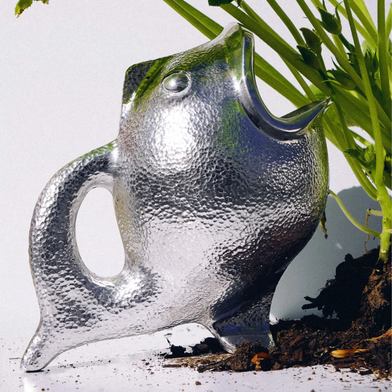 Emilia Castillo Silver Plate Fish Pitcher - Serveware, Water Pitcher - Drinkware, Aesthetic