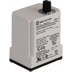 Square D DPDT Time Delay Relay 10 Contact Amp, 110 VDC & 120 VAC 9050JCK11V20
