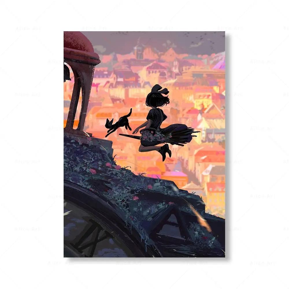 Hayao Miyazaki My Neighbour Totoro Spirited Away Anime Poster Canvas Painting Prints Wall Art Pictures for Living Room Decor