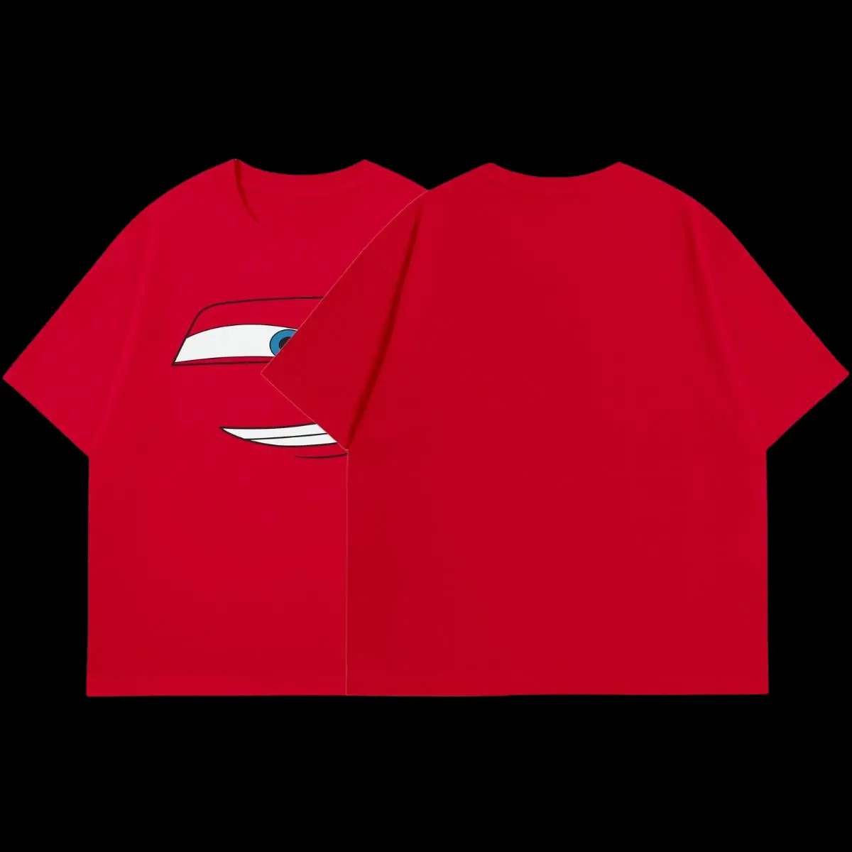 Retro Two Side Cars Gildan T-Shirt , Cars Movie T-Shirt,Mcqueen and Mater Retro Vintage Unisex Oversized Anime Graphic Tee – Trendy Y2K Acid Gildan,Manga Game Movie Lover Gift For Fans Merch