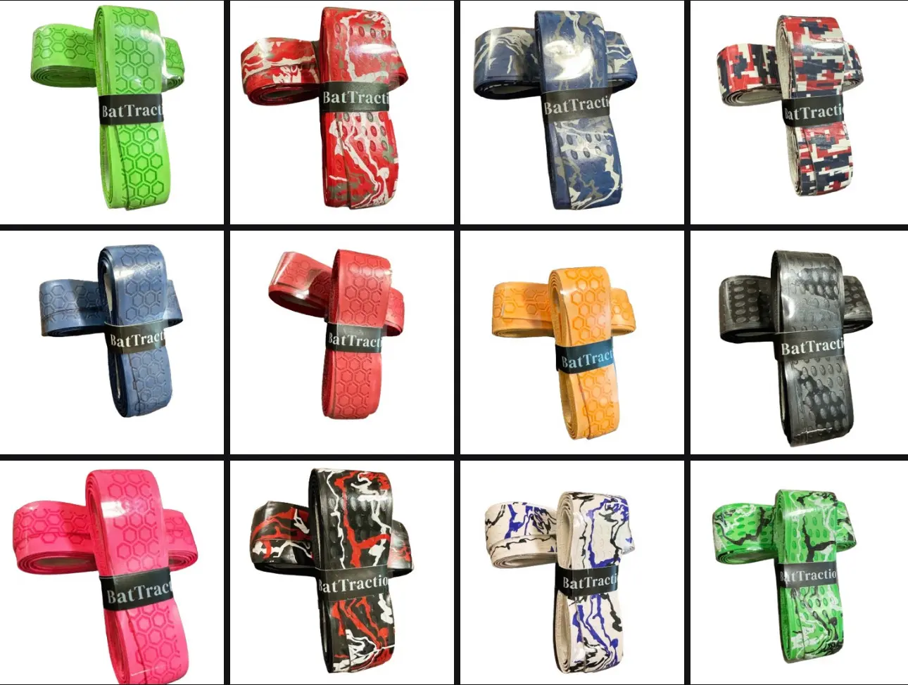 Two For $20 BatTraction Baseball Bat Grips