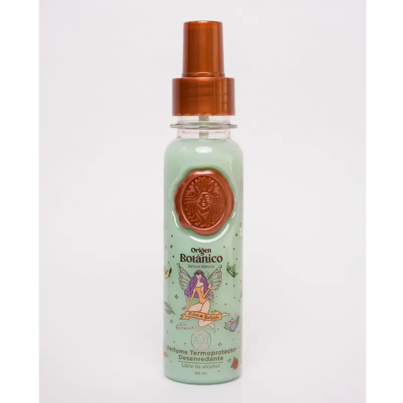 Origen Botánico Ritual Botánico Perfume Termoprotector Desenredante for Hair with Feromonas Anti Frizz Serum Organic Haircare Natural Lightweight Spray
