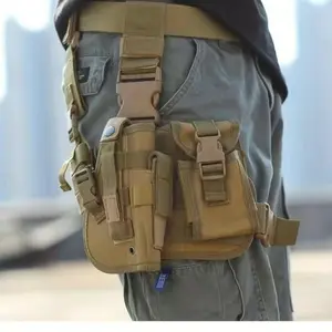 Adjustable Fixed Waterproof Universal Leg Holster, Tactical Leg, Pistol Pouch, Magazine, Durable Nylon Construction, Buckle Closure, Comfortable Desig