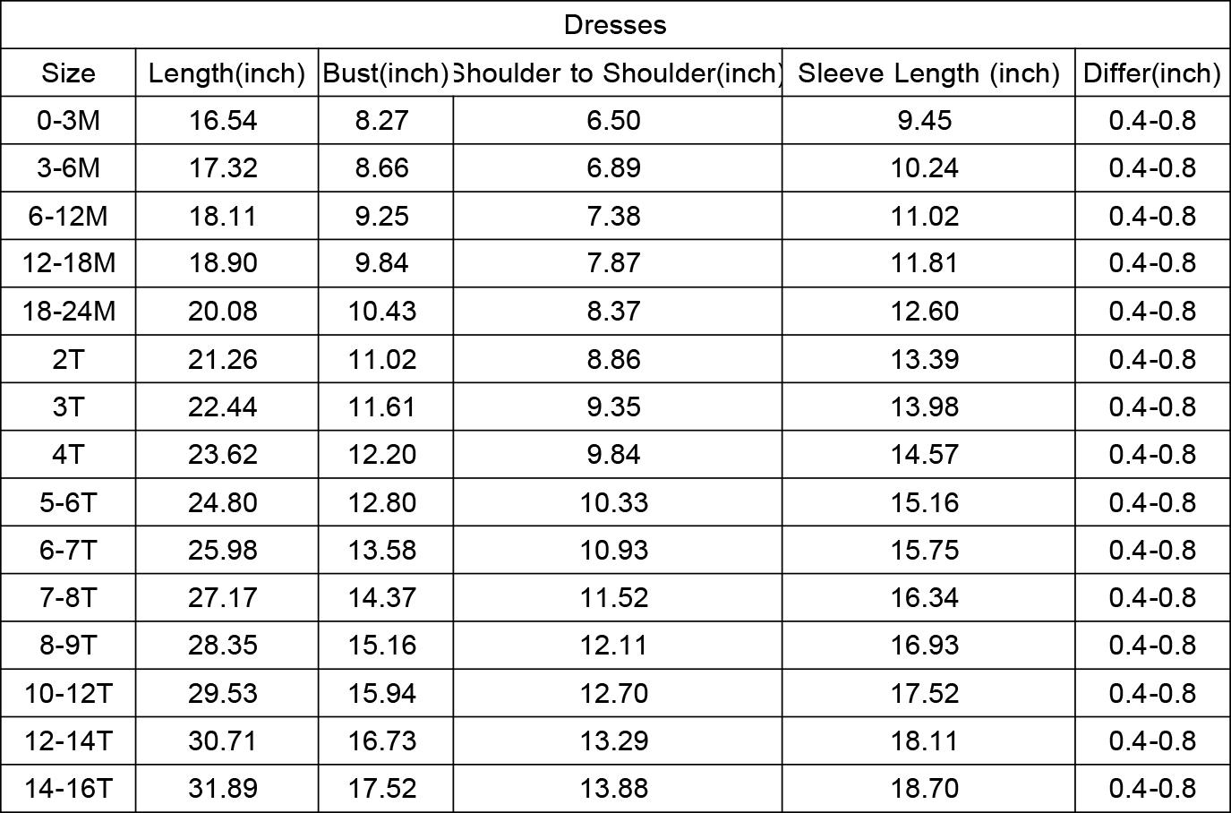 Athletic Tennis Girls Dress