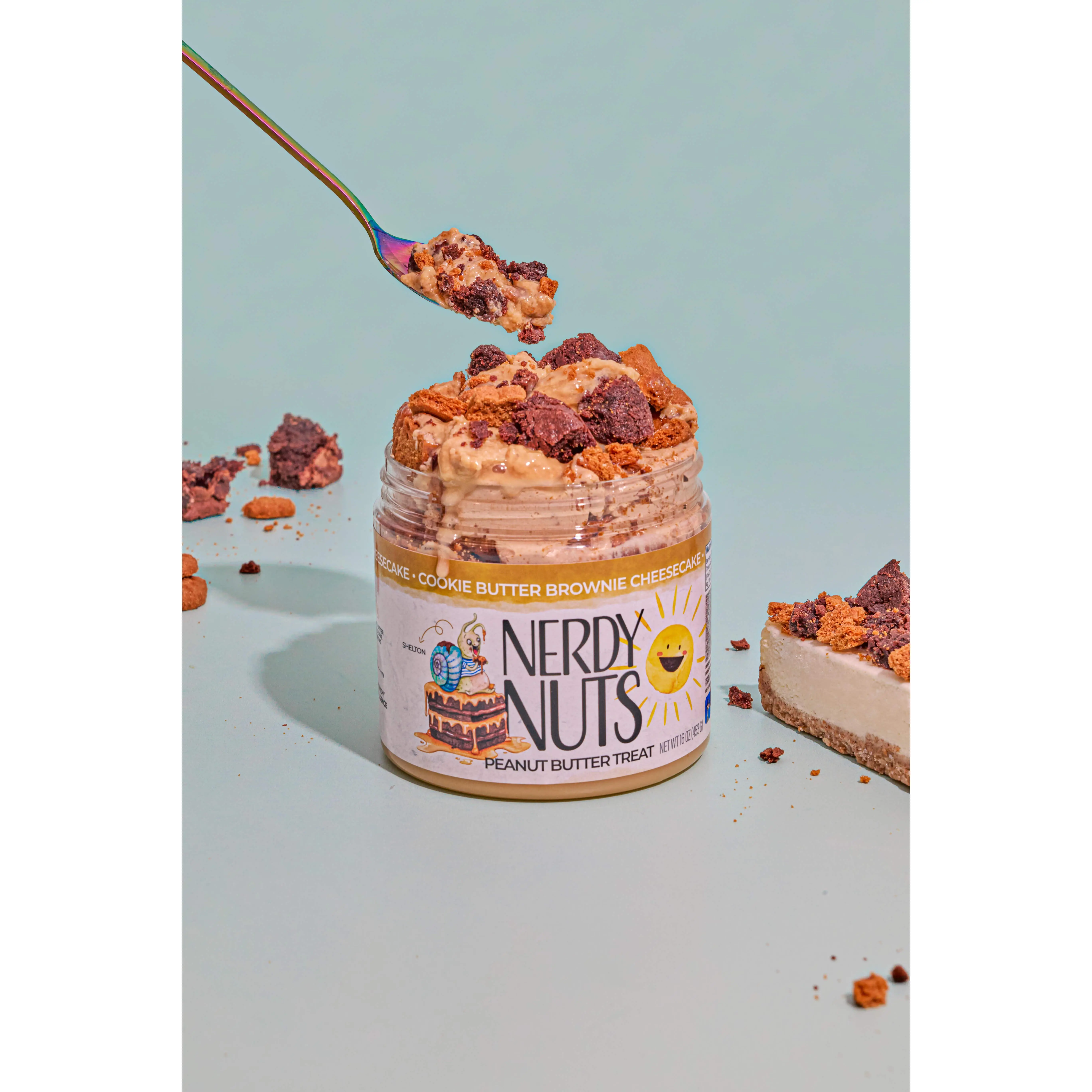 Cookie Butter Brownie Cheesecake Peanut Butter Treat