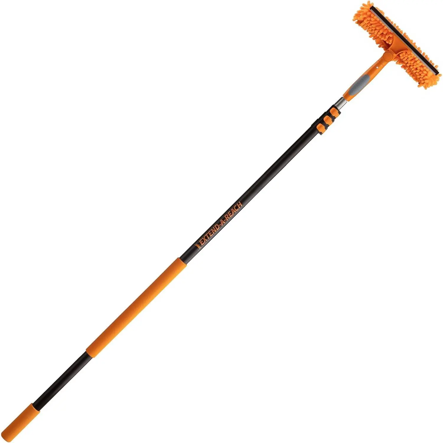 7-24ft Window Washing Kit (30+ Foot Reach) // Window Cleaning Tool & Window Washer Squeegee with Telescopic Extension Pole // Best Indoor Outdoor Equipment