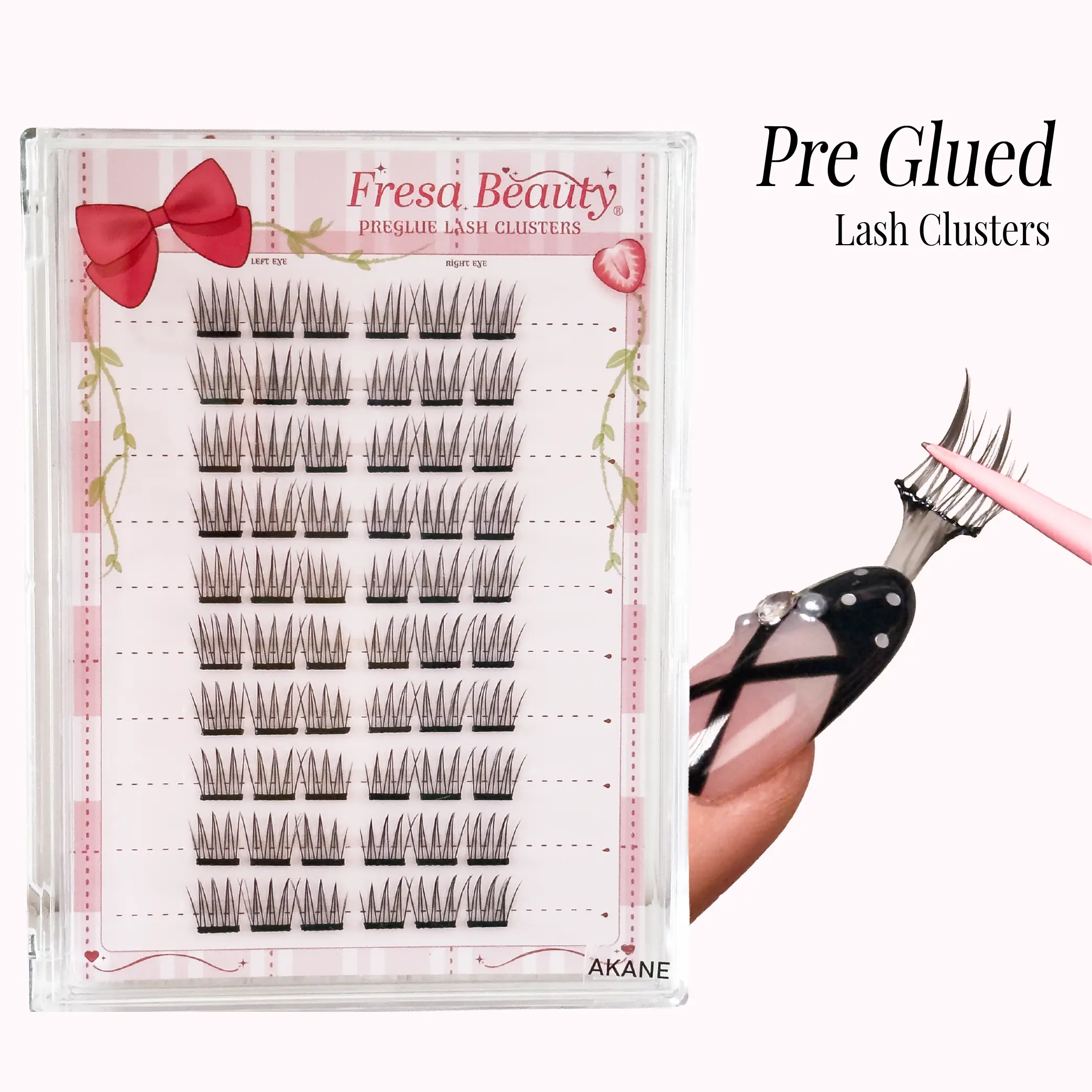 Fresa Beauty New Design Pre-Glued Band Cluster Manhua Lashes