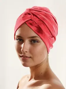 Women's New Style Silky Fiber Fabric Crossed Watermelon Hat, Embossed African Indian Watermelon Cap, Casual Fashion Headwear