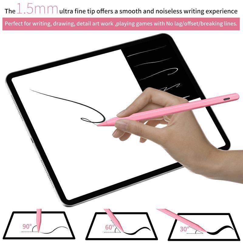 Stylus Pen for iPad Fast Charge with Palm Rejection Tilt Sensitivity Active Touch Screen Pencil Compatible with iPad 6/7/8/9/10 Pro12.9&11 Air3/4/5 Mini5/6