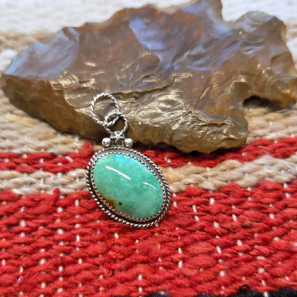 Sterling Silver Turquoise Pendant
