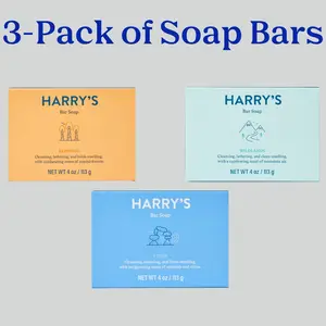 Harry's Soap 3-Pack - Scented Body Wash for Comfort, Cleansing & Smooth Skin Cleanser Skincare