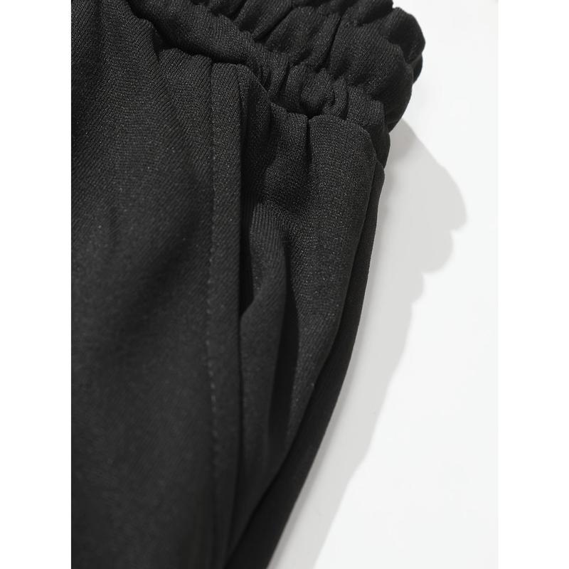 Men's casual fashion "Youngsters OF GOD" printed hoodie and sweatpants set - polyester, machine washable, black with white cross design, ideal for fall and winter leisure, oversized hoodie