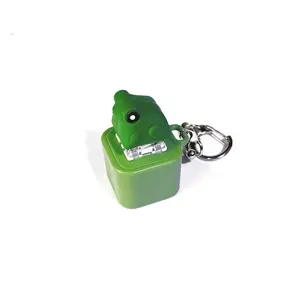 1 PCS Frog Croaking Keychain - Realistic Sound Fidget Toy with Lights & Durable ABS Plastic Construction for Adults & Kids Focus Relaxation-HN94-1