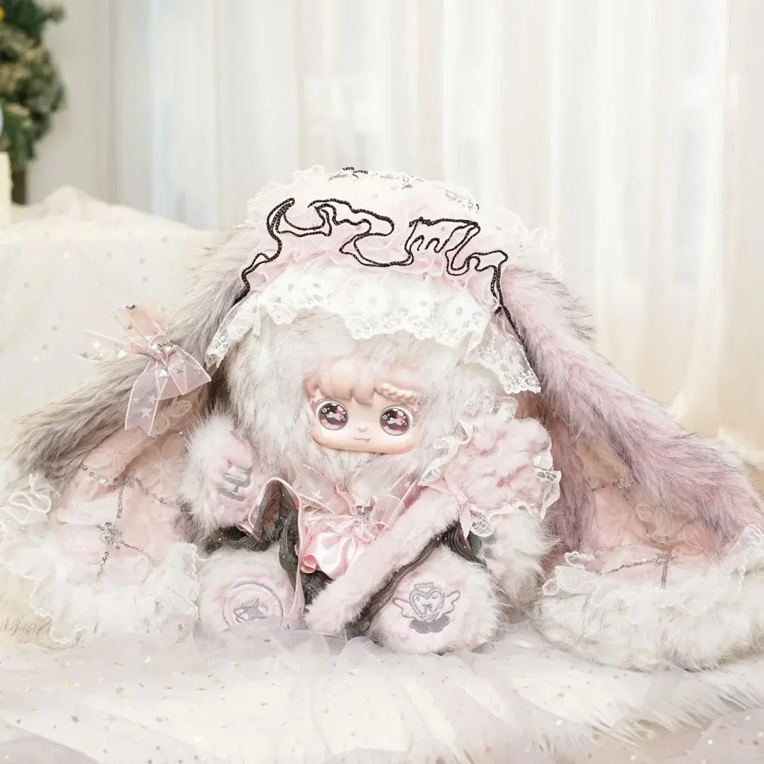 QU-Sanmi Rabbit - Sweet Rabbit Letter 850% Plush Blind Box, Collectible Doll
