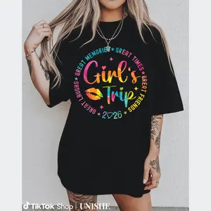 Weekend 2026 Trip Tee – Unisex Girls & Women 100% Cotton Shirt