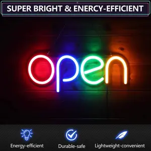 SUPER BRIGHT LED OPEN SIGN FOR WINDOW