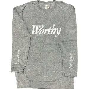 I AM WORTHY SWEATSHIRT EMBROIDERED