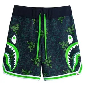 Bape X Razer Neon Camo Basketball Sweat Shorts Size XXL