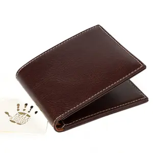 PEGAI Malcolm Wallet Italian Veg-Tan Classic Brown Handcrafted in Spain Full-Grain Leather 6 Card Slots 2 Hidden Pockets Bill Compartment