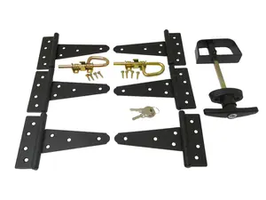 Shed Windows and More Double Door Hardware for Shed Door 5" Hinges T-Handle Barral Bolts and Screws