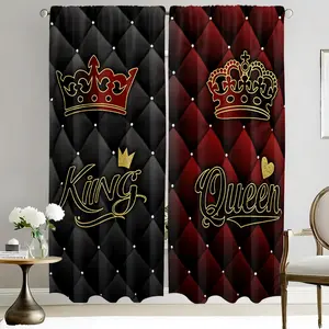 2 Piece Semi-Transparent Curtains, Home Decor Style Drapes for Living Room Bedroom, Rod Pocket Window Treatments