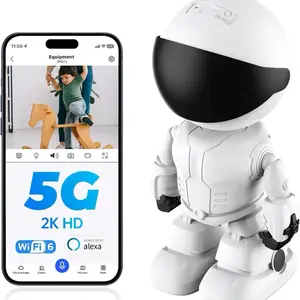 3MP 5G&2.4G WiFi Camera with Motion Detection, Auto Home Security, Indoor PTZ, Supports Wi-Fi 6 & Alexa Features