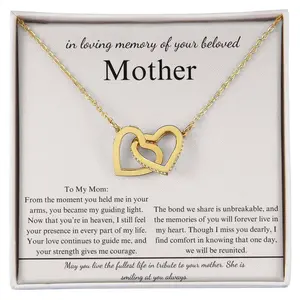 Personalized Memorial Necklace for Loss of Mother - Sympathy Gift for Remembrance - Jewelry for Mom