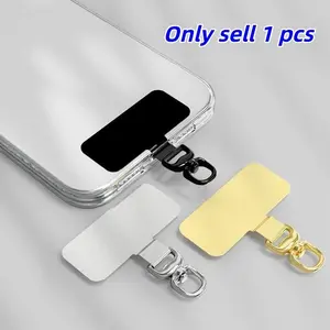 Metal Phone Lanyard Holder, Universal 360 Degree Rotating Metal Safety Chain Accessory, Ultra-Thin Durable Design for Phones
