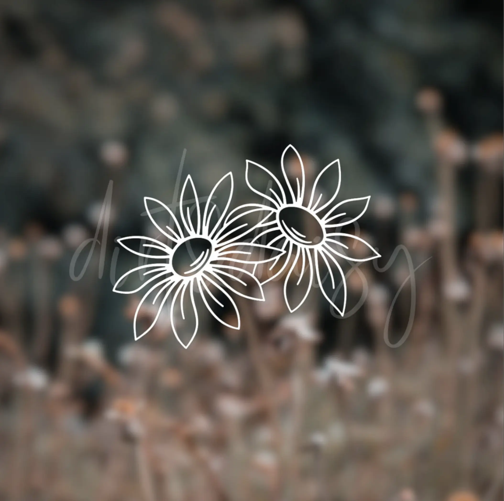 Daisy Decal, Cute Floral Stickers, Adhesive Vinyl, Gifts For Wife