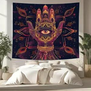 Mystical Hand Pattern Tapestry, 1 Count Aesthetic Wall Hanging Decor, Wall Hanging Tapestry for Home Bedroom Office Decor, Home Decor Accessories