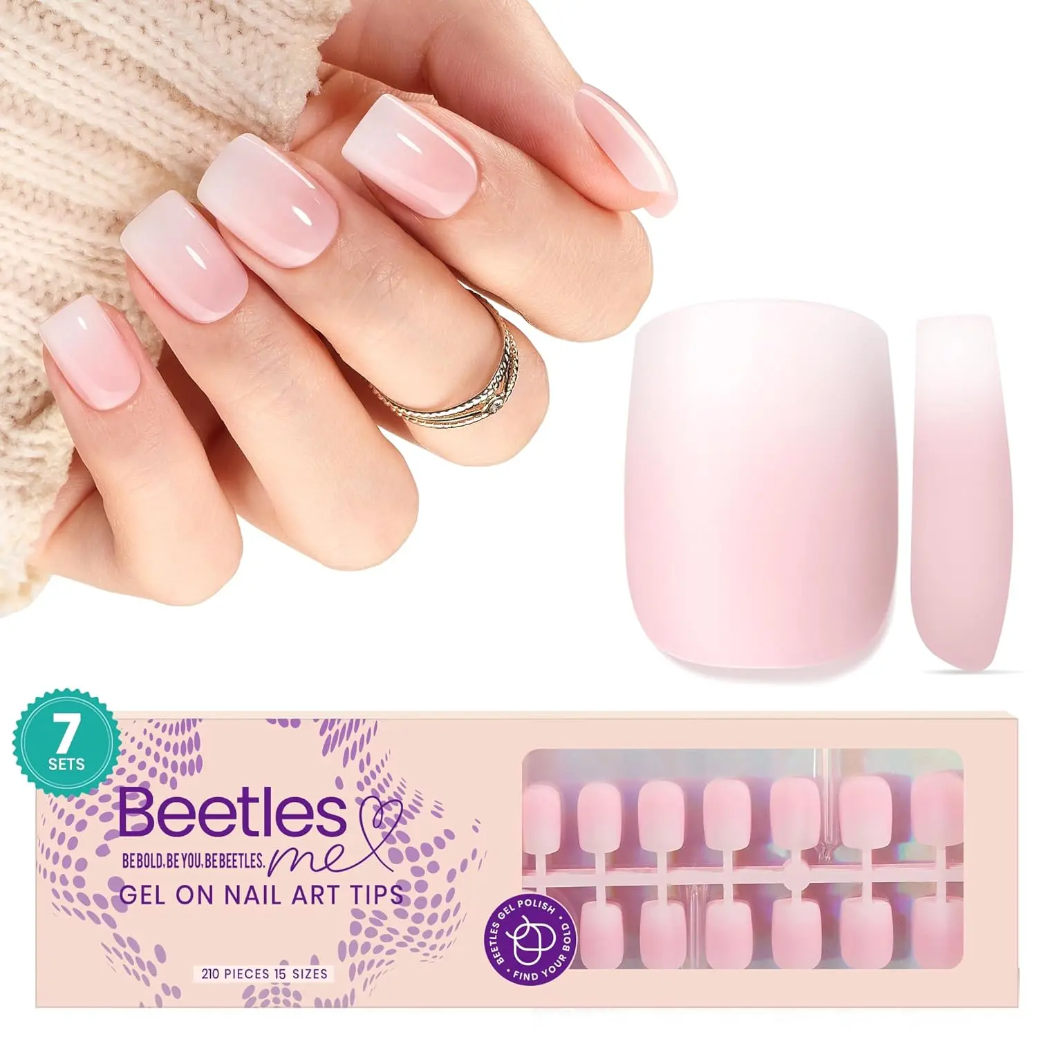 XS Square 210 Pcs 15 Sizes(Ombre)