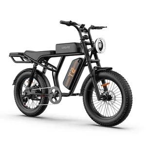 Electric Bike for Adults,1500W Peak Electric Dirt Bike, Ebikes for Adults 100 Mile 28MPH Ebike, 48V 15.6Ah 20”x4.0'' Fat Tires for All Terrain with Super Bright Headlights