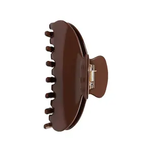 OideGuiing Durable Acetate Hair Clips - 4-Inch Coffee Claw Clips for Fine and Thick Hair (Coffee)